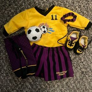 American girl doll soccer set 1996